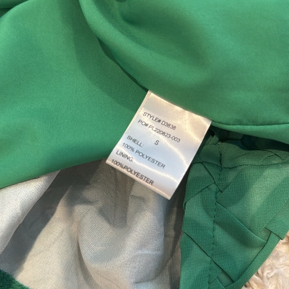 HOST PICK! Green Woven Boutique Dress Spaghetti Strap Small - Picture 10 of 10